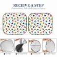 thumbnail image 6 of Gukieu Ladybugs And Flowers Print Car Windshield Sun Visor, Foldable Anti-UV Car Sun Visor Suitable for Vans, Trucks Car Accessories-Medium, 6 of 6