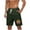 hgg146-Army Green, variant on Men's Casual Shorts with Exotic Island Print Pockets Adjustable Elastic Drawstring Waist Lightweight Summer Beach Shorts,Beige,5XL