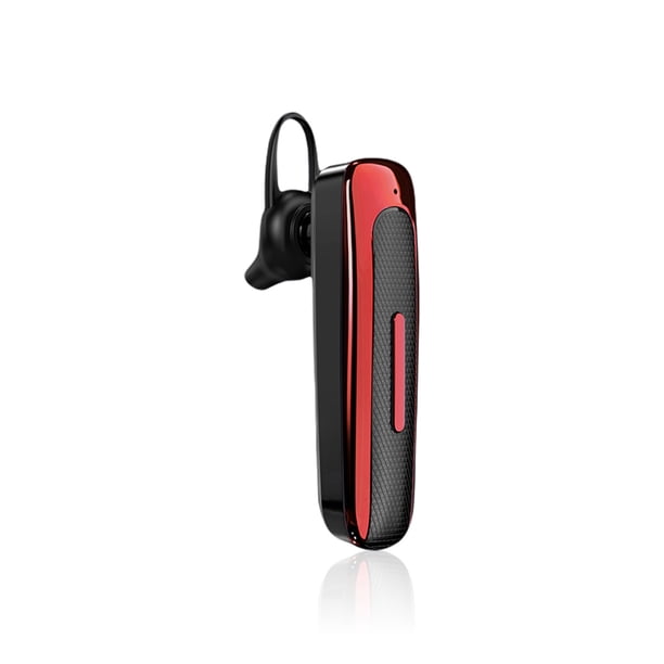 Auriculares inalámbricos compatibles con Bluetooth V5.0 Auriculares comerciales Control de botones Auriculares de conducción Estéreo 50 horas Tiempo de reproducción Un solo oído Rojo Kearding EL005392-02