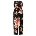thumbnail image 2 of Female Ladies Sleeveless Backless Printed Jumpsuit Wide Leg Siamese Pants XL, 2 of 8