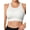White, variant on Women Racerback Sports Bra Full Support Padded Workout Bra for Large Bust Comfortable High Impact Yoga Gym Bra