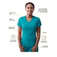 thumbnail image 3 of Adar Pro Scrubs For Women - Modern V-Neck Scrub Top, 3 of 6