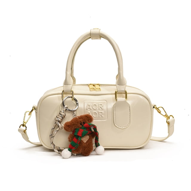 Bolso de bolos portátil para mujer, nuevo estilo 2025, moderno, combinable, pequeño, cuadrado, de gran capacidad, para ir al trabajo, bandolera de hombro