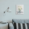 thumbnail image 2 of Stupell Industries Gather Phrase White Spring Bouquet Homey Sentiment Botanical & Floral Painting Gallery Wrapped Canvas Art Print Wall Art, 16 x 20, 2 of 6