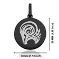 thumbnail image 2 of Stainless Steel Tribal Aries Zodiac (Ram) Round Medallion Pendant Necklace, 2 of 3