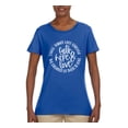 thumbnail image 2 of Wild Bobby Faith Hope & Love Three Things That Last Forever Inspirational/Christian Women Graphic Tee, Royal, Large, 2 of 6
