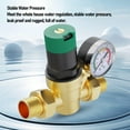 thumbnail image 4 of Régulateur de Pression d'Eau en Laiton avec Cadran, Régulateur de Filtre Réglable Précis, Portée de Réglage de 1-6 Bar, pour Véhicule Récréatif, Robinets, Chauffe-Eau à Gaz Sans Réservoir, 4 of 7