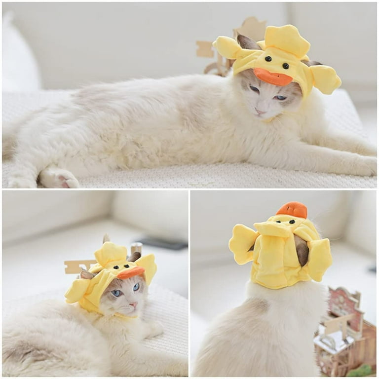 Pet Hat Pet Headwear With Little Yellow Duck Party Costume Accessory Headdress Cat Kitten Pet Has A Velcro Design s Walmart