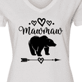 thumbnail image 4 of Inktastic Mawmaw Bear Grandma Women's V-Neck T-Shirt, 4 of 5
