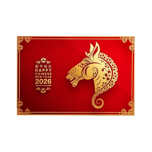 TIELUTT 2026 Year Door Mat Horse Year Velvet Entrance Rug Non Welcome Mat for Home Entryway Front Bed Throw Blankets Couch Blankets 8by10 Area Rugs Thick Blankets Textu Soft Throw Blanket