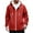 Red, variant on Stamzod Men's Fashion Sherpa Hoodie Long Sleeve Hooded Fleece Jacket Men Casual Thicked Warm Winter Coats with Pocket White XL