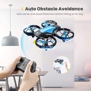 4DRC v8 Drone with 720P HD Camera for Adults and Children FPV Real-time Video, 3 Modular Batteries and Storage Bag, Blue