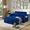 Blue, variant on Howcool 54" 3-in-1 Convertible Sleeper Sofa Bed, Pull Out Loveseat Couch with Adjustable Backrest and Storage Pockets, Velvet Upholstery for Living Room or Apartment,Black