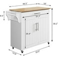 Jayseem Kitchen Storage Island,Rolling kitchen Island on Wheels with