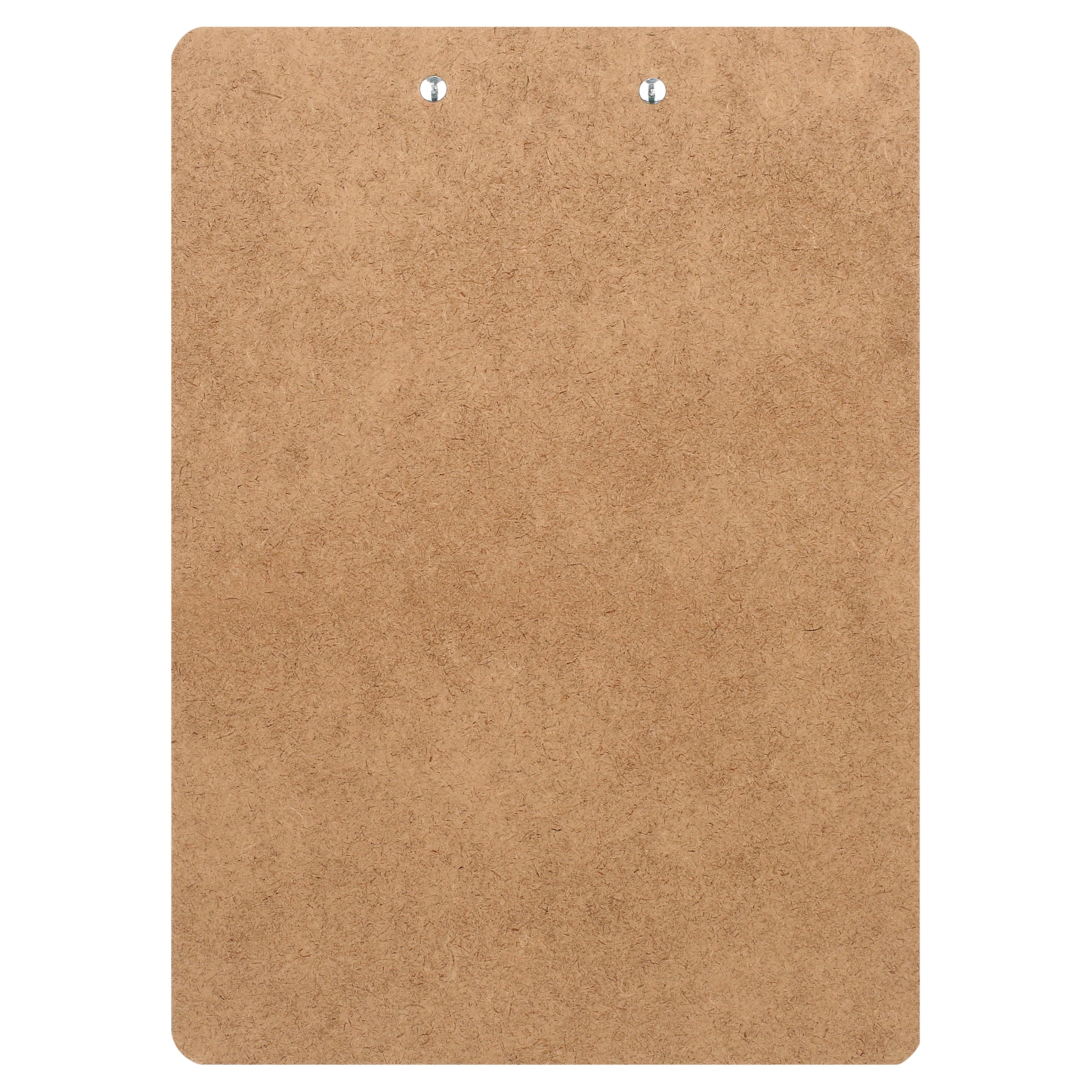 (2 pack) Saunders Hardboard Clipboard - Letter Size with Low Profile Clip and Built-in Hanging Hole, 2 per pack