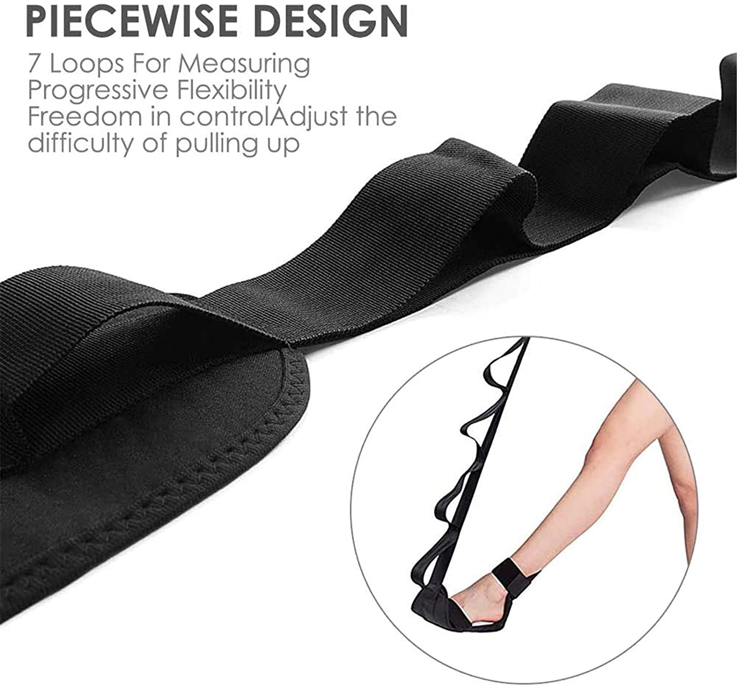 Sangle D’étirement Jambes Et Mollets – Ajustable, Durable, Idéale Pour Yoga, Danse Et Assouplissement - 6