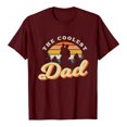 thumbnail image 1 of Camiseta del día del padre Camiseta de manga corta con estampado de letras de verano para hombre y mujer Regalo para el padre Fridja  hjk2987, 1 of 4