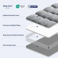 thumbnail image 5 of Sleep Zone Mattress Topper Full Size, Extra Thick Fitted Mattress Pad for Back Pain, Plush and Support Mattress Cover, Deep Pockets Mattress Protector, Hotel Quality (Grey, Full), 5 of 7