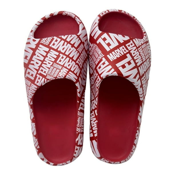 Sandalias Marvel para Hombre Estilo Slip On, Con Diseño De Letras