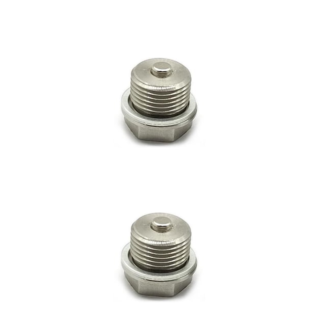 Speravity Tornillos universales para cárter de aceite de motor, pernos de drenaje de Metal de repuesto con arandela, reparación de M18x1.5 2piezas