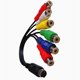 thumbnail image 3 of 10 Pin S-Video to Female RGB 6 RCA 10 Pin Din S-Video Male Component Cable 30cm for PC HDTV RGB Component Cable 30cm, 3 of 5