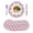 Pink, variant on 15 Inch Round Placemats Set of 4, Red Christmas Snowman Non Slip Heat Insulation PP Table Mats, Winter Xmas Snowflake Cute Washable Place Mats for Kitchen Dining Party Table Decor