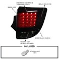 thumbnail image 3 of Spec-D Tuning Glossy Black Housing Smoke Lens LED Tail Lights Compatible with 2000-2005 Toyota Celica, Left + Right Pair Assembly, 3 of 7