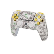 Custom Wireless Controller Compatible with PS5 - Multiple Designs Available (Money & Gold Inserts)
