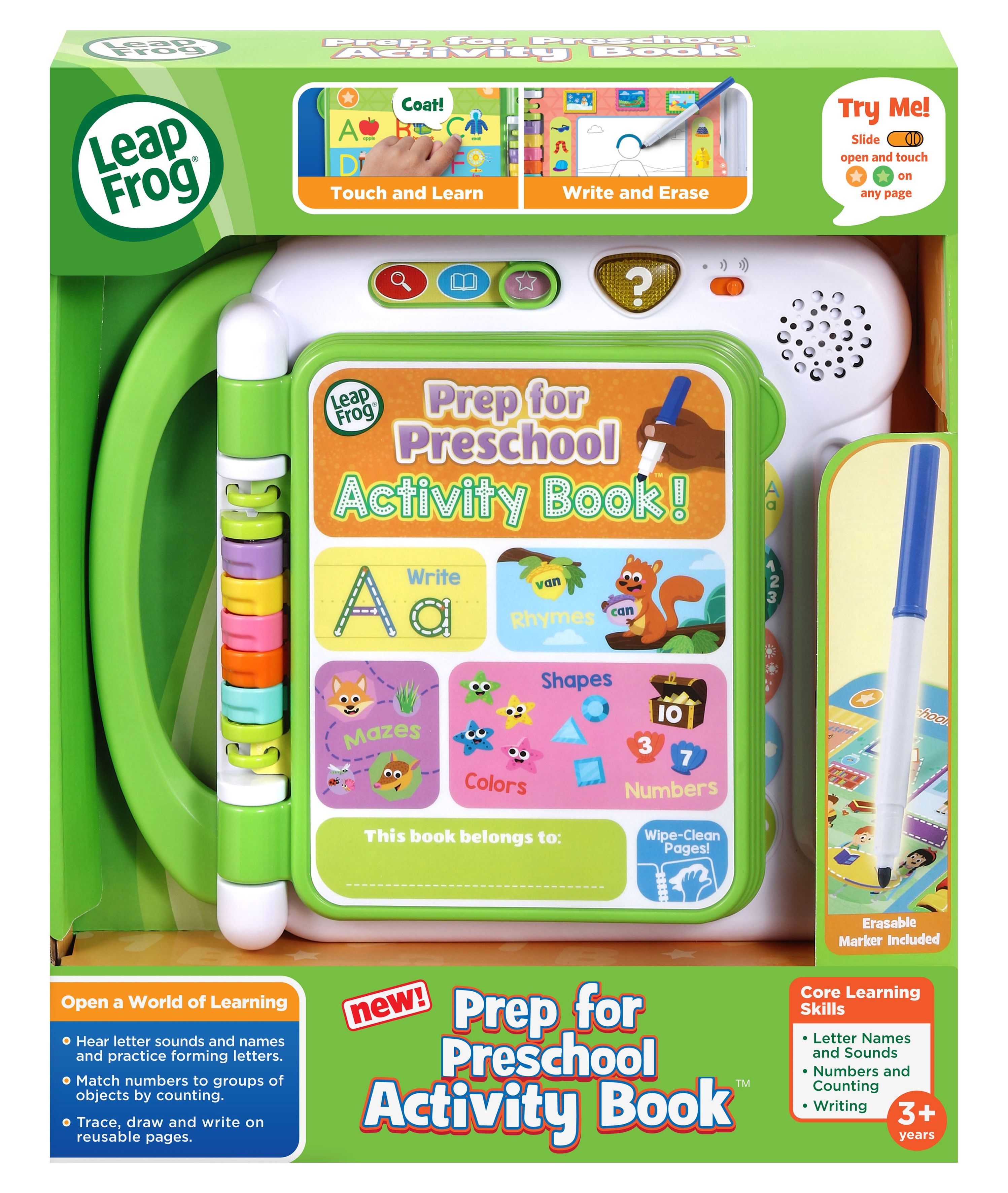with　for　Preschoolers　LeapFrog　Learning　Pages,　for　Reusable　Prep　Book　Activity　Preschool　Toy