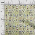 thumbnail image 2 of oneOone Rayon Light Green Fabric Travel Sewing Craft Projects Fabric Prints By Yard 56 Inch Wide, 2 of 5