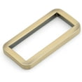 thumbnail image 2 of CRAFTME STUDIO 1 Inch Metal Flat Rectangle Rings Buckle for Bag, Belt and Strap Heavy Duty Loop with Quality Finish, 6 Pack (Brushed Brass) VTLP, 2 of 7