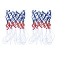 thumbnail image 1 of 2pcs Basketball Net Standard Strong and Durable Braided Multicolor Basketball Net for Basketball Game, 1 of 6
