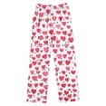 thumbnail image 6 of Riecok Pajama Sets for Women Valentine's Day Long Sleeve Button down Shirts and Pants Heart Print Cozy Soft Sleepwear, 6 of 7