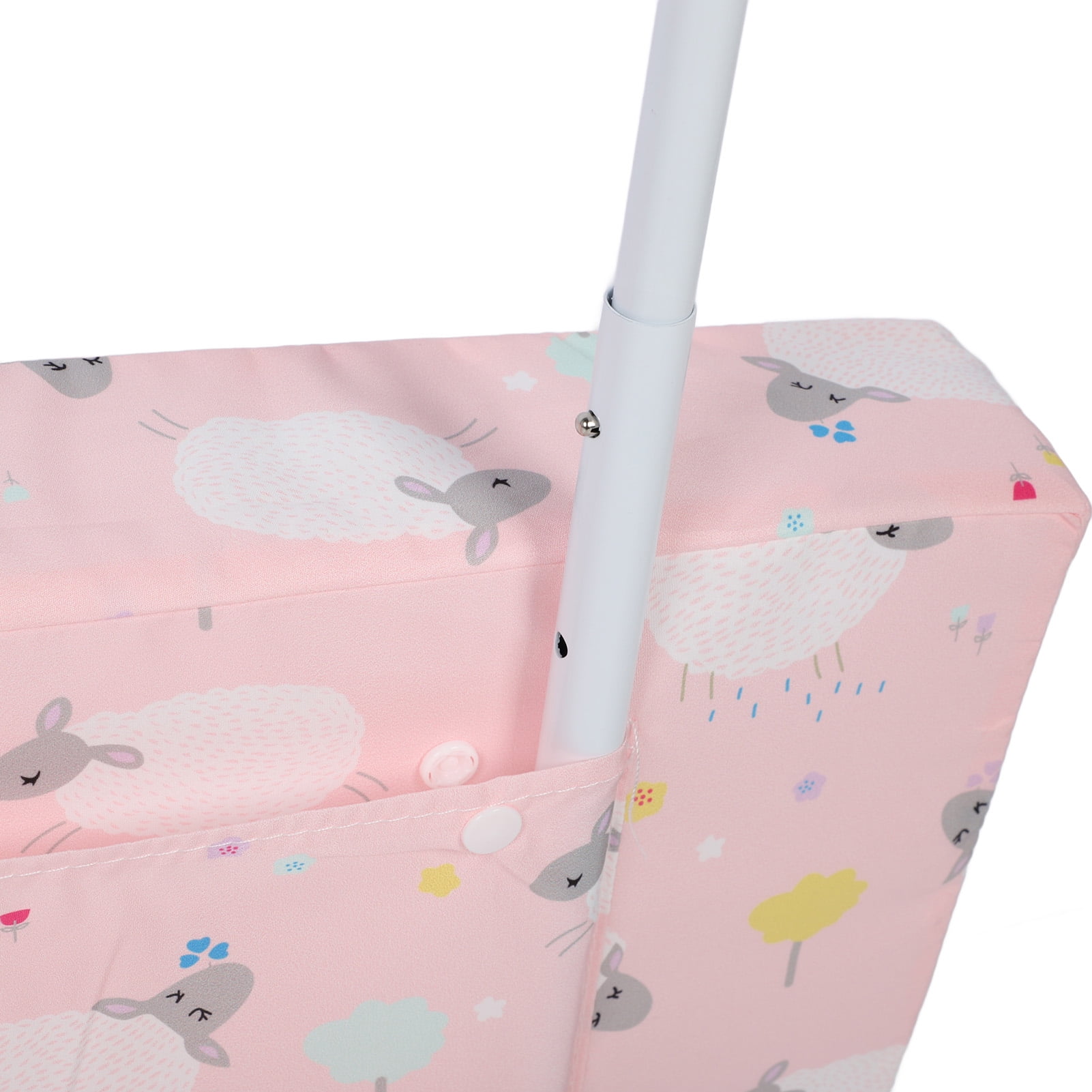 YAHHU Bed Rail for Toddlers Pink Sheep Adjustable Height Safety Side Guard Universal Fit for Twin Full Queen King Size Beds Breathable Mesh Baby Bed Railing Secure Anchor System 19.29 Inches