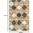 thumbnail image 1 of sasyxdc Moroccan Washable Entry Rug - 2x3 Small Throw Kitchen Rugs Non-Slip Soft Area Rugs for Bedroom Grey Distressed Bathroom Mats Indoor Doormat Carpet for Entryway Laundry Room Living, 1 of 8