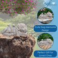 thumbnail image 2 of Gift Essentials Dog Memorial Garden Statue Resin Pet Grave Marker 4in x 9in x 4in, 2 of 8
