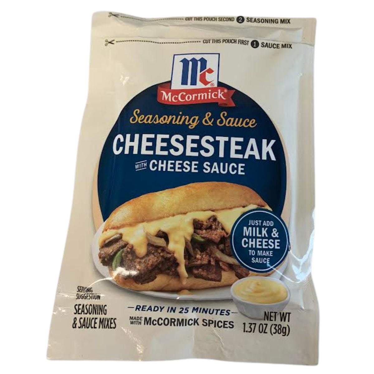 McCormick Seasoning Mix 4-Pack Variety: 2 Philly Cheesesteak & 2 Smashburger Sauces