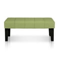 thumbnail image 2 of Furniture of America Parcey Contemporary Fabric Padded Bench in Green, 2 of 6