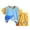 Blue, variant on IFNWSV Boys Summer Outfits Child Print Shorts Short Sleeve Round-Neck Blouses Sets Gray 24-36 Months