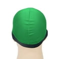 thumbnail image 4 of ZQUUVOU Skull Caps for Women Men Sleep Hats Solid Color Fashion Elastic Sleeping Toe Hats Lightweight Beanie Helmet Liner Green, 4 of 5