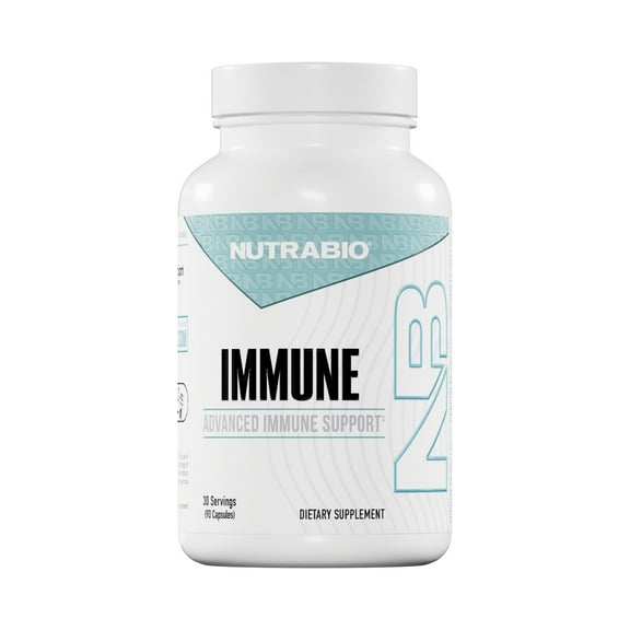 Nutrabio Immune- Immune Support Supplement- Immunity Supplement- 90 Vegetable Capsules