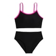 thumbnail image 4 of HAJWOH Bathing Suits for Girls Fashion Summer Teen Tankini Swimsuit Two Piece Adjustable Strap Cut Out Color Block Swimwear, 4 of 6