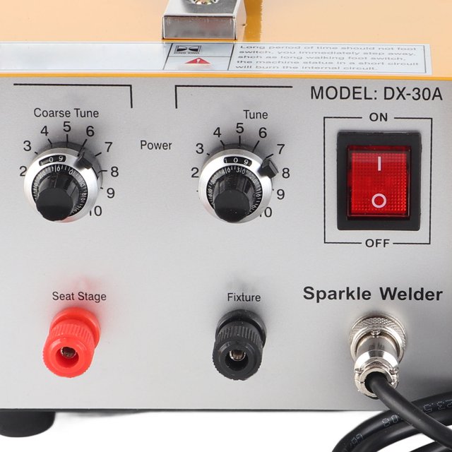 Soldador De Punto De Joyería, Soldador De Punto De Chispa De Pulso Portátil Collar De Oro Plata Platino Herramientas De La Máquina De Soldadura De Joyería Con Pedal Y
