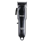 Barbasol Cordless Rechargeable Hair Clippers for Men with Ceramic Blade and LCD Display, Black