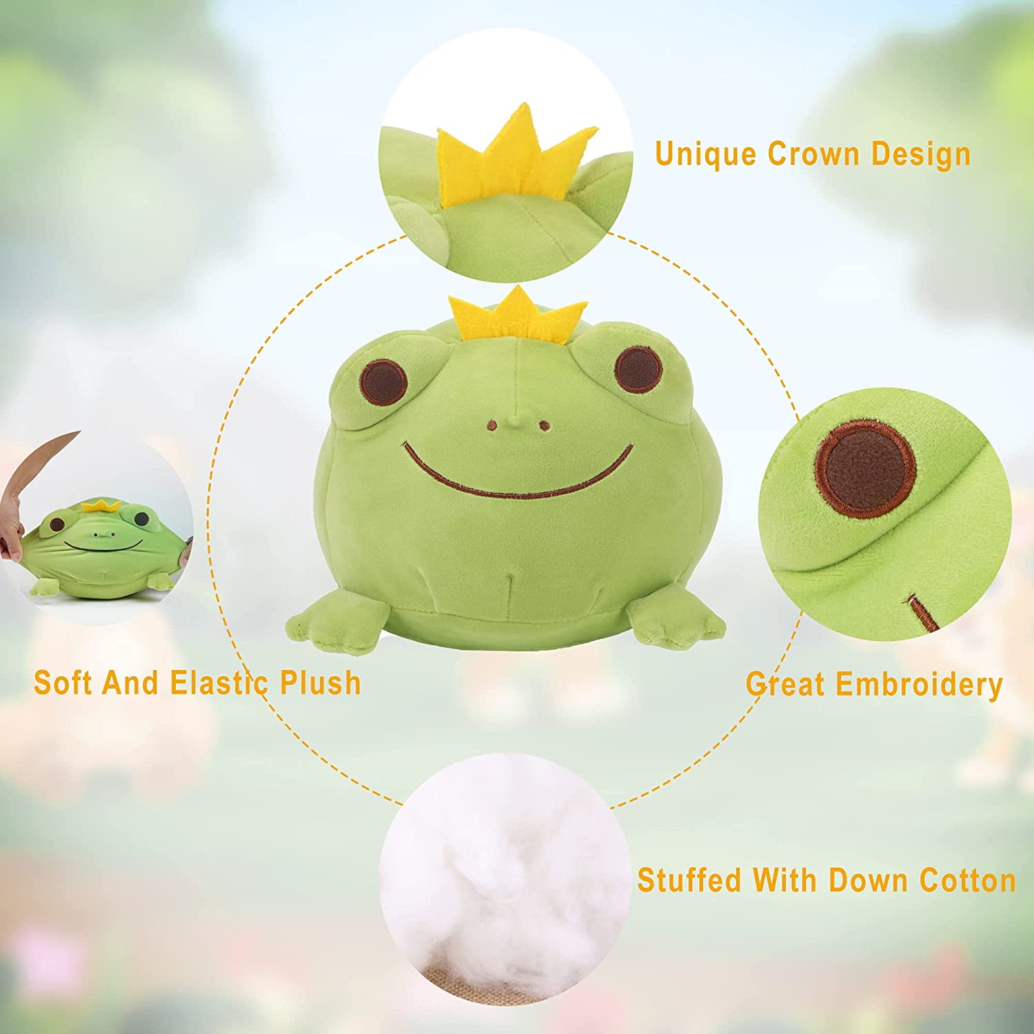 Cute and Safe frog plush, Perfect for Gifting 