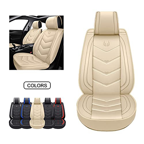 Oasis Auto Os 003 Leather Car Seat Covers Faux Leatherette Automotive Vehicle Cushion Cover For Cars Suv Pick Up Truck Universal Fit Set Interior Accessories Front Pair Tan Com - Oasis Auto Leather Seat Covers Jeep Cherokee