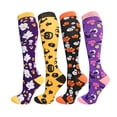 thumbnail image 3 of Calcetines de compresión para Navidad, Halloween, transpirables, para adultos, para ciclismo y running, 3 of 6