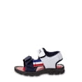 thumbnail image 2 of Beverly Hills Polo Club Americana Striped Two Strap Sandals (Toddler Boys), 2 of 5