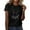 Black, variant on LUOGENLI Female T-shirts for Womens Women‘S Casual Easter Cute Bunny and Flower Print Crew Neck Short Sleeves Loose Tshirt Blouse Tops Womens Funny T-shirts Graphic Tees Valentines L