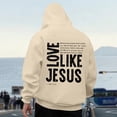 thumbnail image 4 of Love Like Jesus Christian Hoodies for Men 2025 Long Sleeve Hooded Sweatshirt with Pockets Pullover Hoody Mens Hoodies, 4 of 6